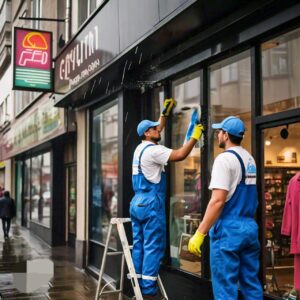 Texas professional window cleaner for stores